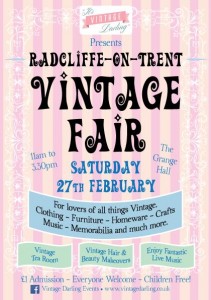 Vintage Fayre Saturday 27th February 2016